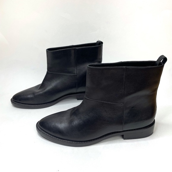 Olivier Theyskens x Theory Black Leather Almond Toe Chelsea Boots EU37 - Picture 3 of 5